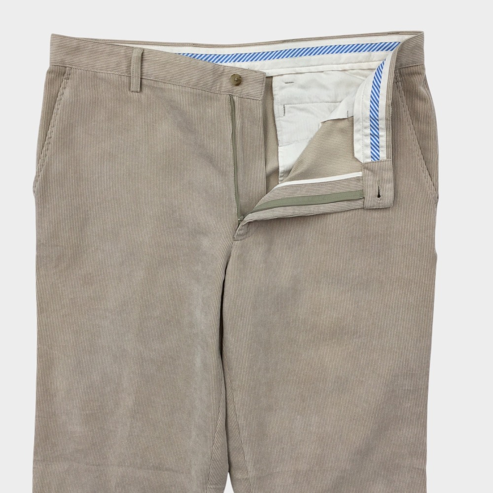 FootJoy FJ Mens Corduroy Golf Pants Tan Beige W38 L32 Straight Leg Performance
